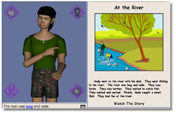 Vcom3D's SigningAvatar ™ software; caption is below